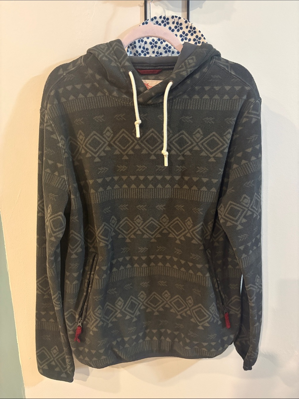 CHUBBIES MENS Patterned Gray Hooded Pullover